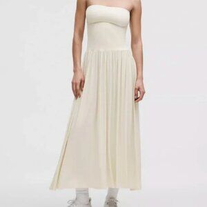 NWOT Lululemon 2-in-1 Maxi Dress Light Ivory